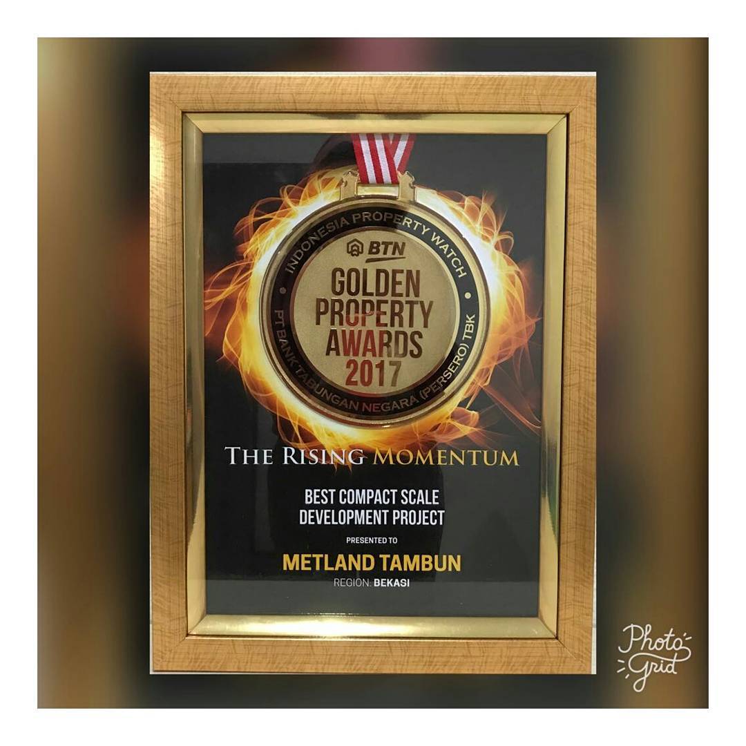 Metland Tambun meraih penghargaan kategori Best Compact Scale